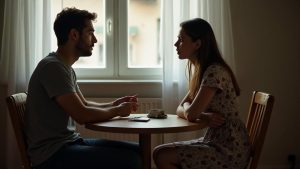 «Что значит «сама плати?»» — гневно воскликнула Наташа, прежде чем встать и уйти, оставив Сережу в недоумении