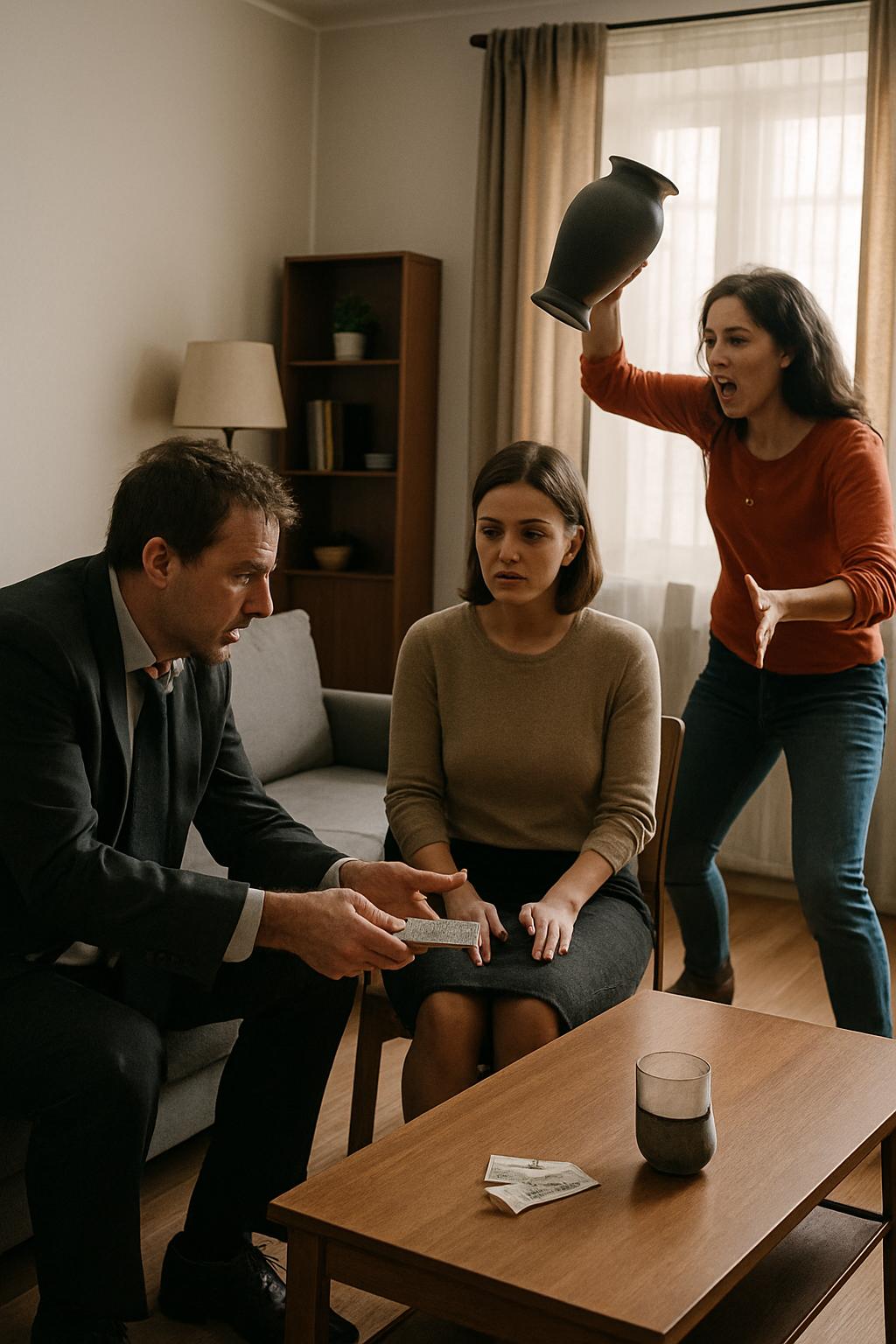 «Пошёл вон» — сказала безжизненным вроде бы голосом, и бывший муж вздрогнул