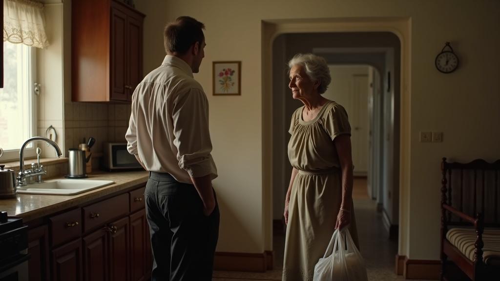 «Всё до последней ложки Кате завещаю» — твёрдо заявила мать, и сын, ошеломлённый, в ярости вылетел из квартиры