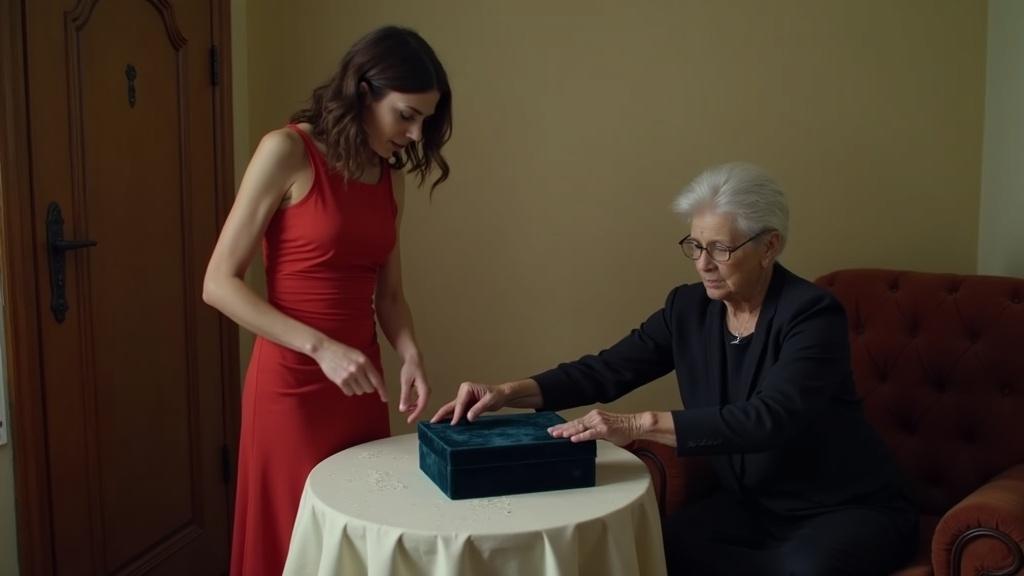 «Пошла вон из моего дома» — холодно сказал Дима, выгоняя мать после открытия коробки с венком