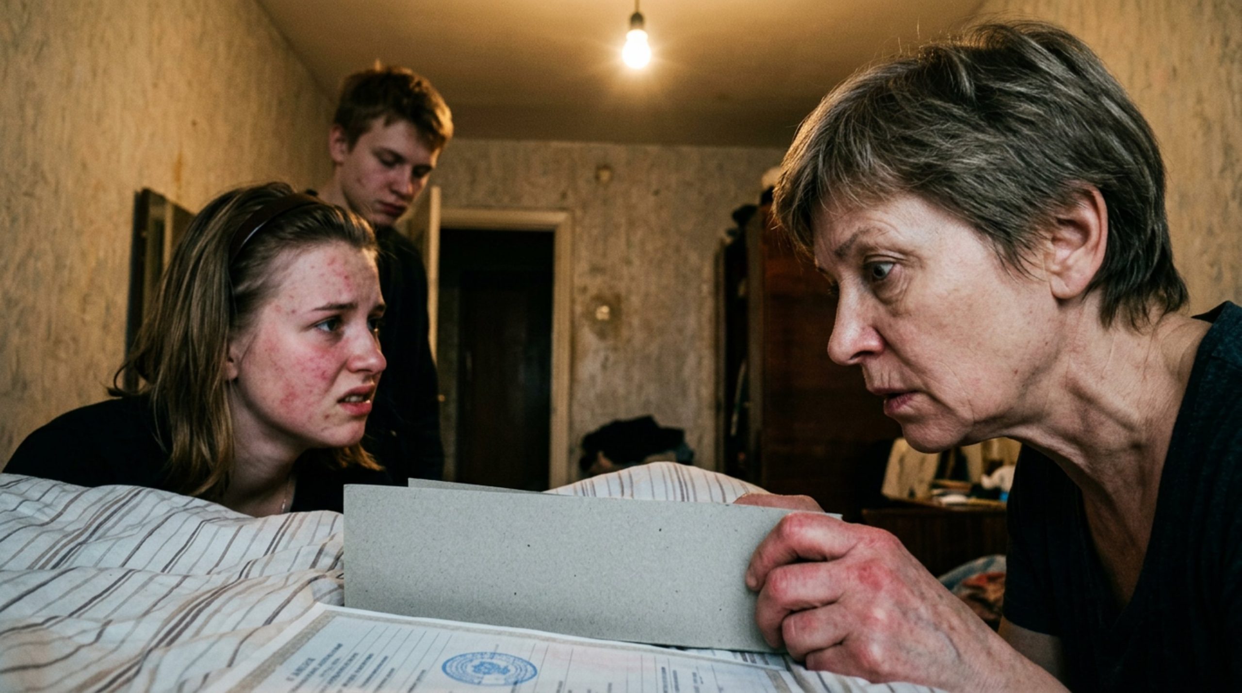«Мама, ты бы хоть окно распахивала пошире, когда жаришь свои котлеты» — с явным раздражением протянула Валерия, снимая с волос широкую шелковую ленту
